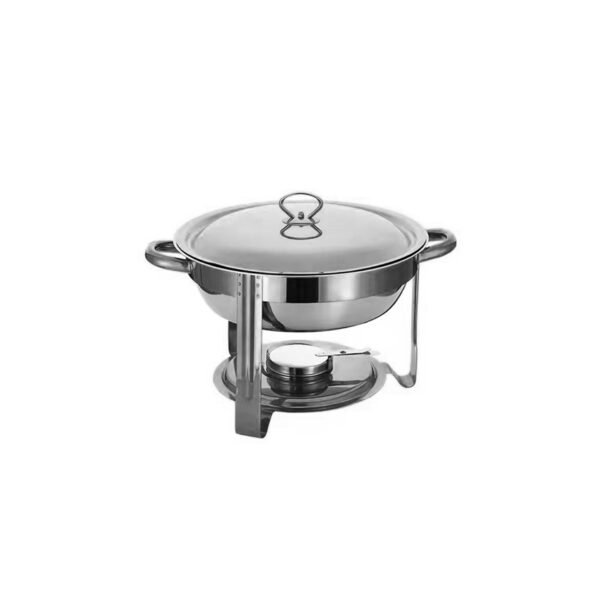 Rechaud Redondo 5 Litros em Aço Inox Solaris