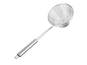 Escumadeira em Aço Inox Solaris com fundo alongado