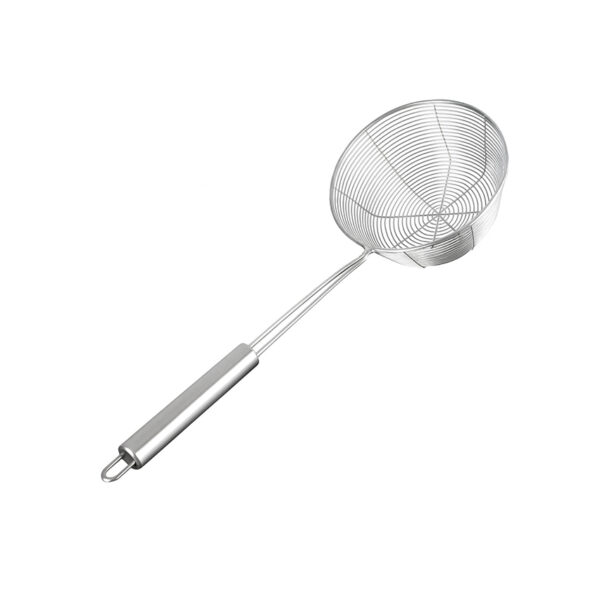 Escumadeira em Aço Inox Solaris com fundo alongado