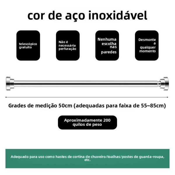 Haste Inox Solaris – Ajustável - Imagem 2