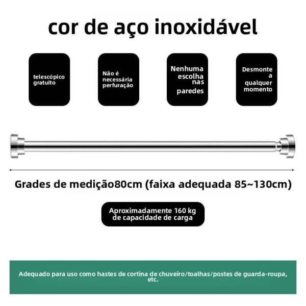 Haste Inox Solaris – Ajustável - Imagem 4