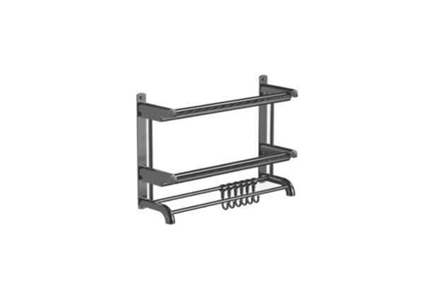 Prateleiras organizadoras em aço Inox Solaris - 40cm - Imagem 5