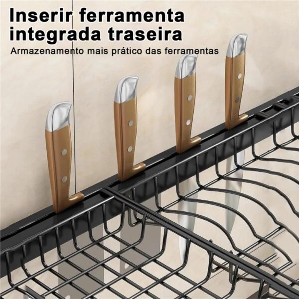Escorredor de Louças  Suspenso Em Inox Solaris - 1 andar - Imagem 3