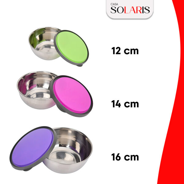 Conjunto De Três Potes Herméticas Em Inox Solaris - Imagem 5